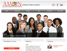 Tablet Screenshot of amonconsultoria.com.br